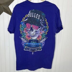 Sullen Men's Purple Graphic Tee Hazy Daze Size Large